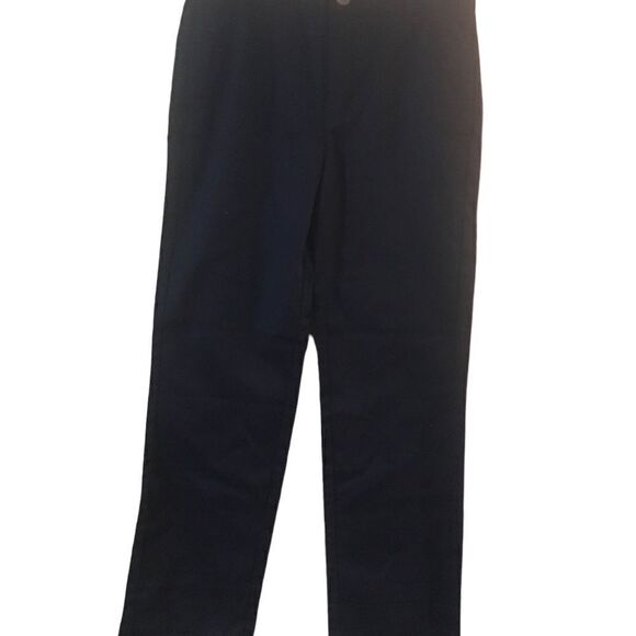 Cat &  jack size 16 navy blue uniform pants adjustable waist has pockets - Picture 2 of 8